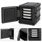 Thumbnail image #3 for Metro Mightylite™ ML300-BL 4-Pan Front-Load Insulated Food Pan Carrier, Expanded Polypropylene, Black