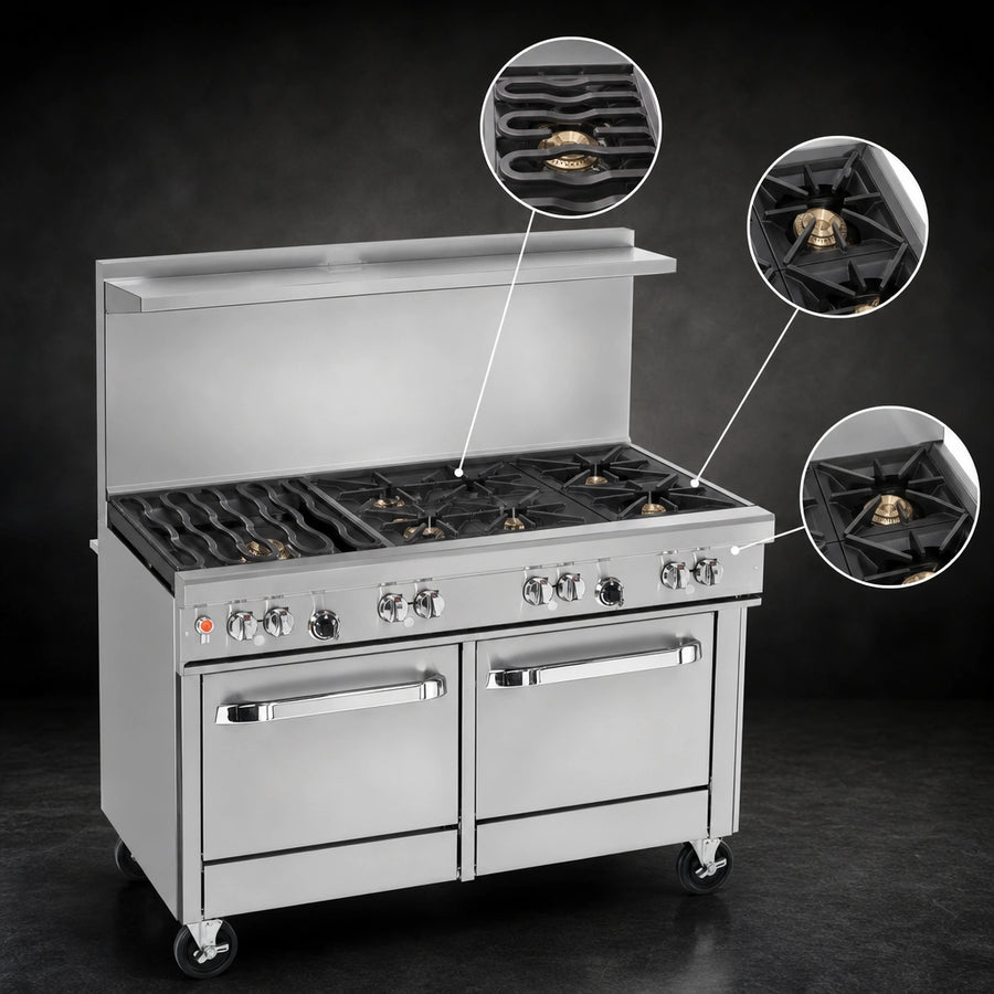 7-Burner Open Top Configuration