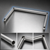 Thumbnail image #3 for Eagle Group 3-Sided Stainless Steel Channel Frame, 48 x 24 Inches