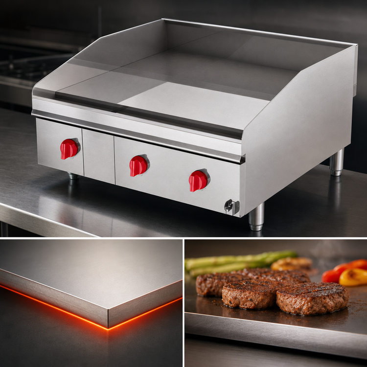 Product image #3 for Lang LG Series 48-Inch Gas Countertop Griddle with 1-Inch Smooth Steel Plate