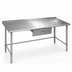 Thumbnail image #3 for Eagle Budget Series 30-Inch W x 24-Inch D 430 Stainless Steel Work Table with 1-1/2-Inch Rear Up-Turn