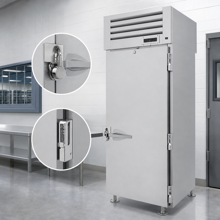 Product image #3 for Turbo Air PRO Series One-Section Correctional Facility Reach-In Freezer with Locking Solid Door, 25.35 Cu. Ft.