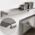 Thumbnail image #3 for Eagle Group 108-Inch x 10-Inch Wall-Mounted Shelf, 14 Gauge Type 304 Stainless Steel