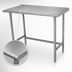 Thumbnail image #3 for Advance Tabco TSFG-2412 Extra-Wide Stainless Steel Work Table with 1-1/2-Inch Rear Up-Turn
