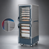 Thumbnail image #3 for Metro C5 3 Series Mobile Full-Height Heated Holding Cabinet with Dutch Clear Doors, Lip Load Slides, Gray Insulation Armour, 34-Pan Capacity