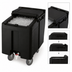 Thumbnail image #4 for Cambro SlidingLid Mobile Ice Caddy, 125 lb Capacity, Black