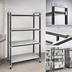 Thumbnail image #3 for Cambro Camshelving Elements XTRA 4-Shelf Solid High Density Top Rail Stationary Starter Unit, 18 in. D x 42 in. L x 81 in. H