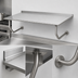 Thumbnail image #3 for Advance Tabco 72-Inch x 30-Inch Wall-Mounted Stainless Steel Table with 1-1/2-Inch Rear Backsplash