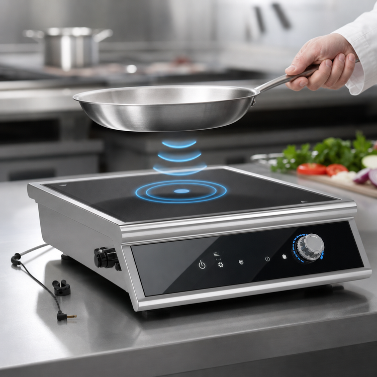 Product image #3 for Vollrath High Power 4-Series Countertop Induction Range with Temperature Control Probe, 3000W