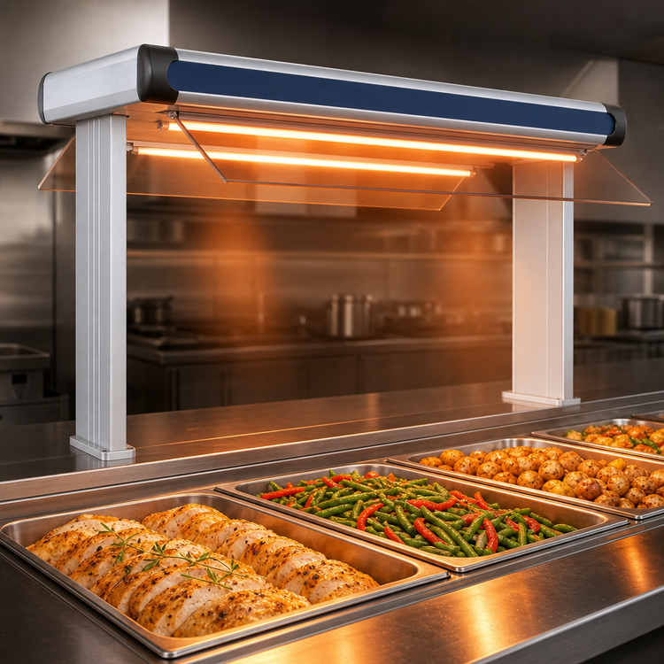 Product image #3 for Hatco Glo-Ray Designer Dual Infrared Strip Heater, 75.5-Inch Wide, 3-Inch Spacing, High Watt, Aluminum
