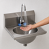 Thumbnail image #3 for Eagle Group Wall-Mounted Hand Sink with Battery-Powered Electronic Eye Gooseneck Faucet, 304 Stainless Steel