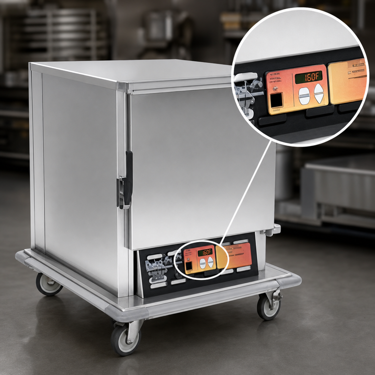 Product image #3 for Panco 10-Pan Extended-Width Undercounter Heated Holding Cabinet, Solid Door, Non-Insulated