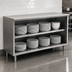 Thumbnail image #3 for Spec-Master Open-Front Stainless Steel Plate Cabinet, 84 x 15 Inches