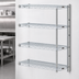 Thumbnail image #3 for EAGLEbrite 4-Tier Add-On Wire Shelving Unit, 42W x 18D x 63H, Zinc Finish