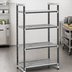 Thumbnail image #3 for Cambro Camshelving Elements XTRA 4-Tier Stationary Starter Polymer Shelving Unit, 18 x 36 x 84 Inches, Vented, Speckled Gray