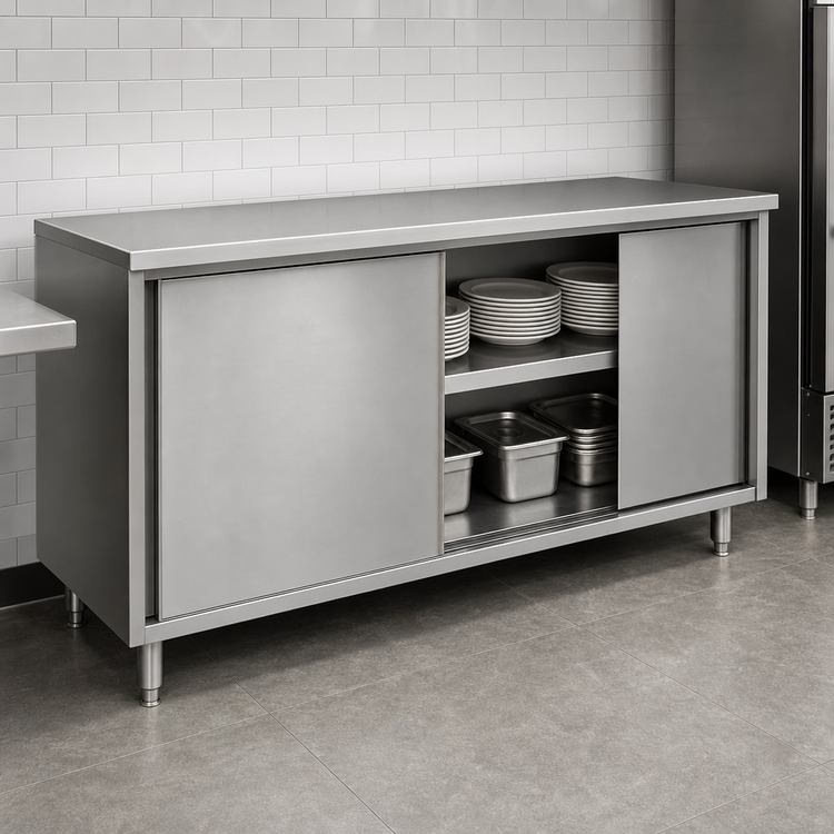 Product image #3 for Eagle Spec-Master Floor Model Plate Cabinet with Sliding Doors, 72 x 15 Inches