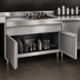 Thumbnail image #3 for Glastender 36-Inch Wide Underbar Add-On Cabinet Base with 2 Hinged Doors