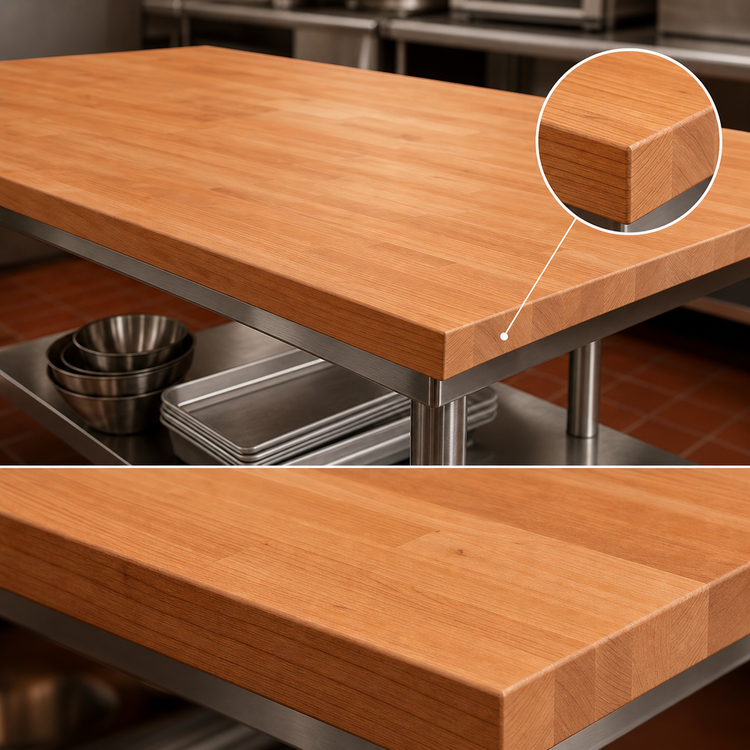 Product image #3 for Boos Block 48-Inch x 42-Inch American Cherry Kitchen Countertop