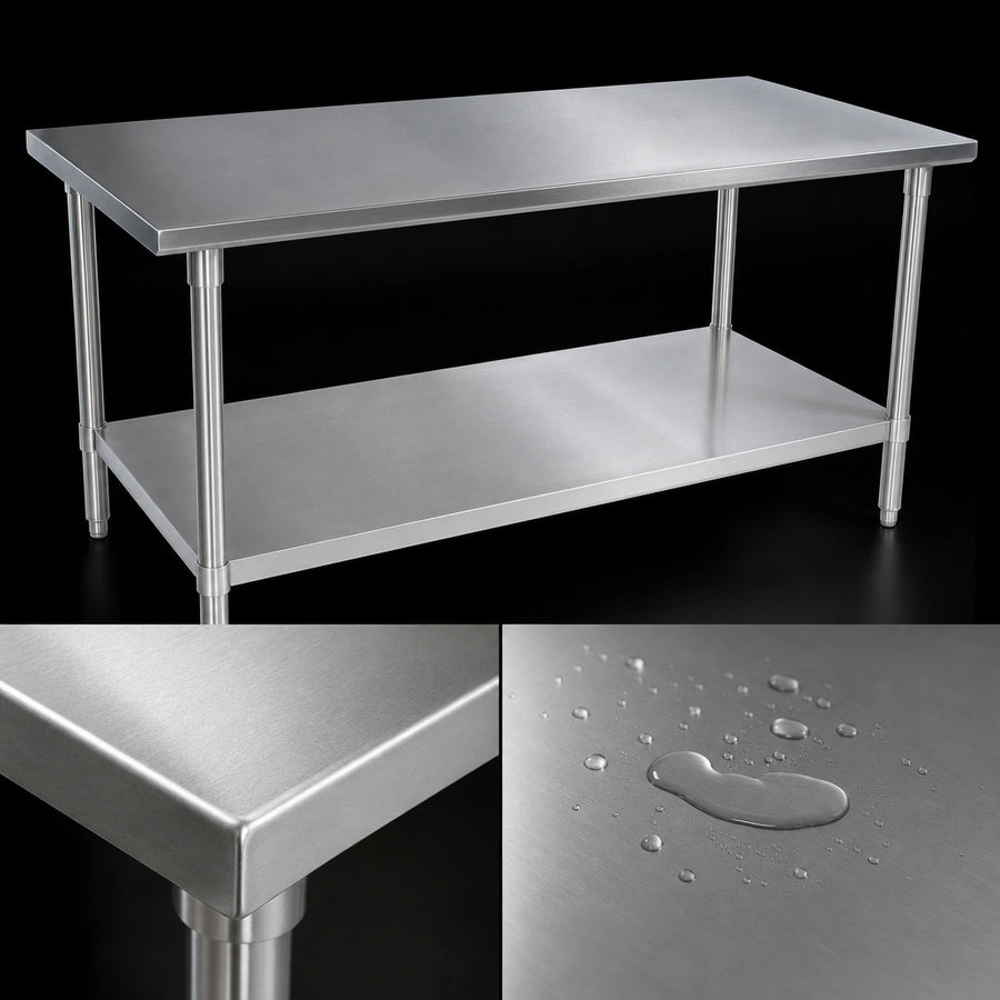 16-Gauge Stainless Steel Top