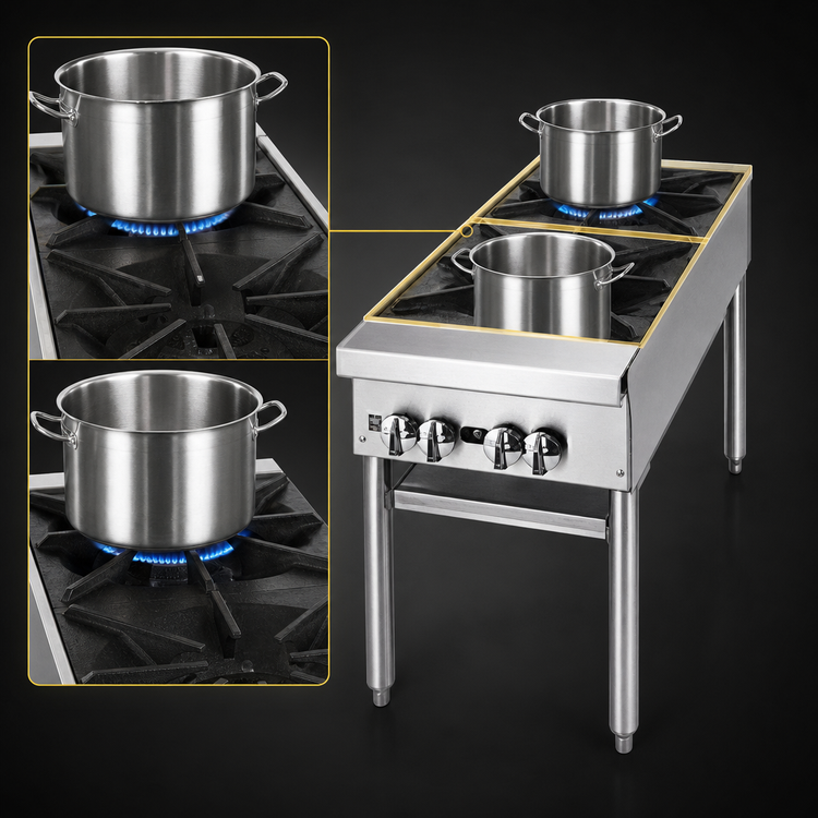 Product image #3 for Supreme 18-Inch Floor Stock Pot Stove