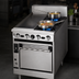 Thumbnail image #3 for Jade Range Bistro JBR-12G-2-24C 24-Inch Gas Restaurant Range with (2) Open Burners, 12-Inch Griddle, and Convection Oven