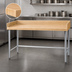 Thumbnail image #3 for Advance Tabco TBS-304 Bakers' Top Work Table with 1-3/4-Inch Wood Top, 48 x 30 Inches, 4-Inch Backsplash and Stainless Steel Base