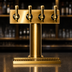 Thumbnail image #3 for Spec-Bar Brass 4-Faucet Countertop Beer Dispenser with Drip Tray
