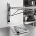 Thumbnail image #3 for Eagle Group Prepackaged Adjustable Post Wire Wall Mount End Unit for 21-Inch Shelves, Chrome Plated