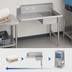 Thumbnail image #3 for John Boos Straight Soiled Dish Table with Pre-Rinse Sink, 60 x 30 Inches, Right-to-Left Operation