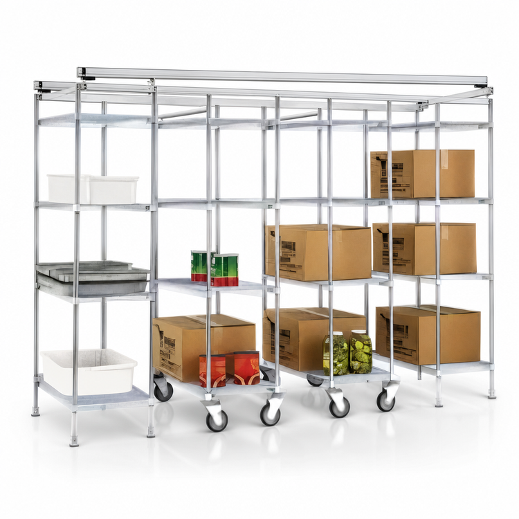 Product image #3 for Eagle Group Master Trak 8 Ft. Overhead Track Kit for High-Density Storage Systems