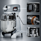 Thumbnail image #3 for Hobart Food Machines - Mixers HL200-1STD 20-Quart Countertop Planetary Mixer with SmartTimer, #12 Hub and Standard Accessories