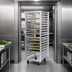 Thumbnail image #3 for Metro Pass-Thru Roll-In Aluminum Refrigerator Rack for 36 18 x 26 Sheet Pans