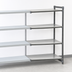 Thumbnail image #3 for Cambro Camshelving Basics Plus 4-Tier Solid Polymer Shelving Add-On Unit, 18 x 36 x 64 Inches, Brushed Graphite