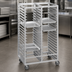 Thumbnail image #3 for Channel Manufacturing Standard Series Double-Section Aluminum Cafeteria Tray Rack, 36-Inch High, Side-Load for 14 x 18 Trays