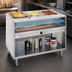Thumbnail image #3 for Randell 48-Inch Electric Common Waterbath Hot Food Table with 3 Pan Openings and Open Shelf Base