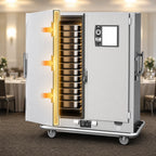 Thumbnail image #3 for Metro MBQ MBQ-150D-QH Insulated Two-Door Heated Banquet Cabinet, 150 Covered Plate Capacity, Stainless Steel, Thermostatic Controls