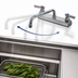 Thumbnail image #3 for Advance Tabco K-128 Heavy Duty Deck Mounted Manual Faucet with 12 Inch Swing Spout, 8 Inch O.C., Lead Free