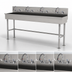 Thumbnail image #3 for Advance Tabco 80-Inch ADA Multiwash Hand Wash Sink with 4 Faucets and Stainless Steel Legs