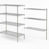 Thumbnail image #3 for Metro Super Erecta Brite Add-On Wire Shelving Unit, 60W x 24D x 63H, 4 Shelves
