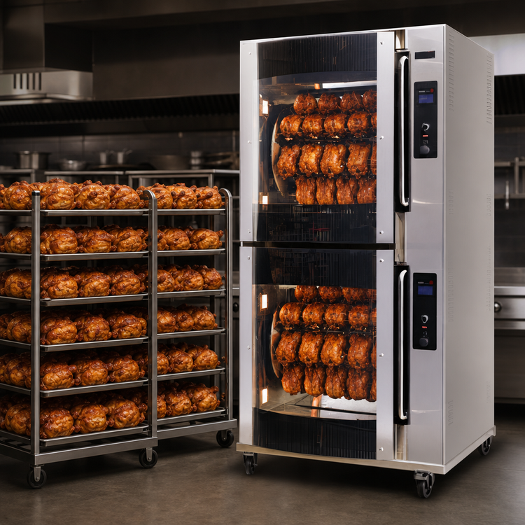 Product image #3 for BKI VGG-16-C-PT Double-Deck Electric Pass-Thru Rotisserie Oven