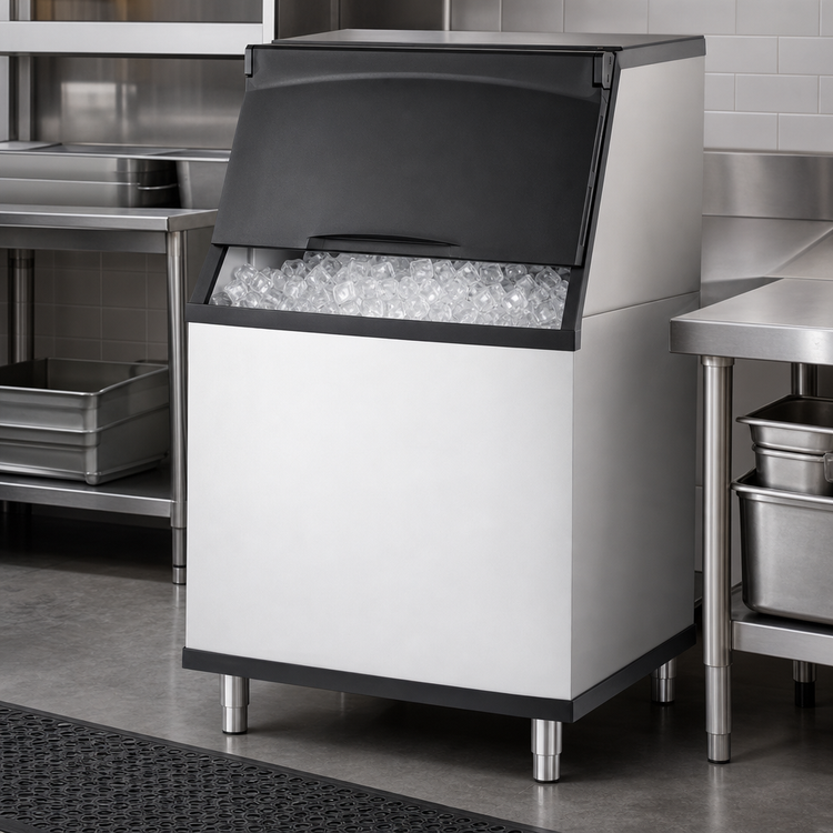Product image #3 for True 30-Inch Wide 515 lb Ice Bin for Top-Mounted Ice Makers with Front Opening Door