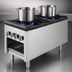 Thumbnail image #3 for Turbo Air Radiance Heavy Duty 18-Inch Gas Stock Pot Range with Storage Base, (2) 3-Ring Burner Sections, 158,000 BTU