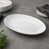Thumbnail image #4 for American Metalcraft 21.5-Inch Oval White Melamine Platter
