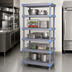 Thumbnail image #3 for Quantum Millenia 24-Inch Wide x 21-Inch Deep x 86-Inch High Gray Polymer Starter Shelving Unit with 5 Shelves