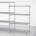 Thumbnail image #3 for Metro Super Erecta Super Adjustable Add-On Wire Shelving Unit, 36W x 24D x 63H, 4 Shelves, Chrome Plated
