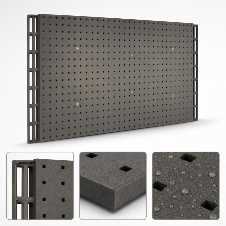 Product image #3 for Cambro Camshelving Elevation Series Wall Shelving Hanging Pegboard, 18 x 36 Inch