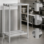 Thumbnail image #3 for Channel Manufacturing Lifetime Tough DR2048-2 All-Welded 2-Shelf Aluminum Channel-Style Dunnage Shelving, 48W x 20D x 64H