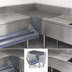 Thumbnail image #3 for Prestige (Supreme) 90° Freestanding Corner Drainboard Filler, Fits 35