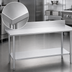 Thumbnail image #3 for Duke Deluxe 16-Gauge Stainless Steel Work Table with 5