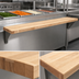 Thumbnail image #3 for Eagle Group Hardwood Cutting Board for HT5 Hot Food Table, 79W x 8D x 1-1/4 Inch Thick, Stationary Brackets